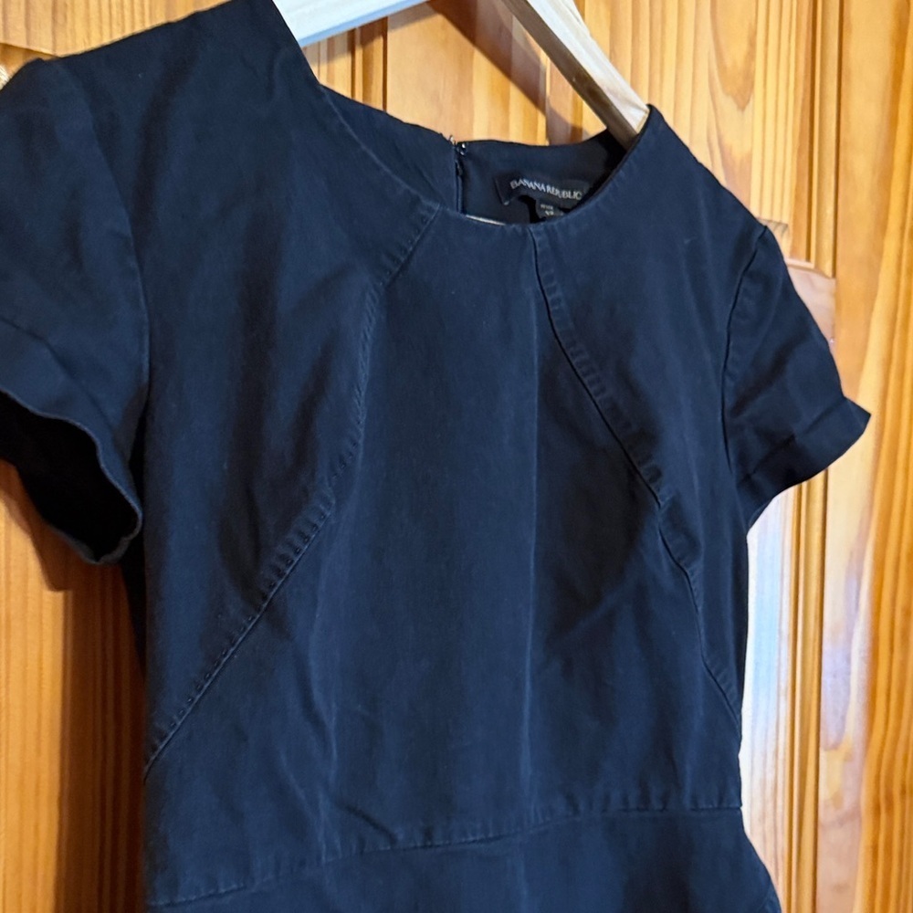 Banana Republic Elegant Black Mini Shift Dress - Picture 4 of 11